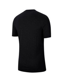 Camiseta Chico Nike Print Swoosh Negra