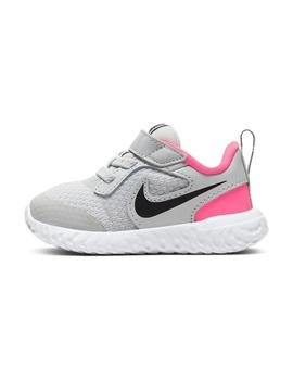 Zapatilla Niña Nike Revolution Gris Rosa