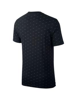 Camiseta Hombre Nike Sportswear Mini Swoosh Negra