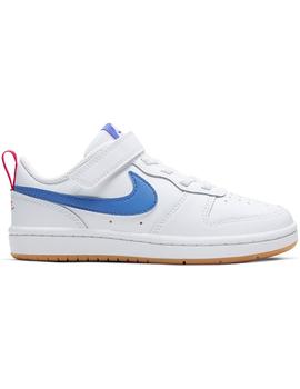 Zapatilla Niño Nike Court Borough Blanca