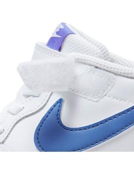 Zapatilla Niño Nike Court Borough Blanca