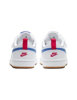 Zapatilla Niño Nike Court Borough Blanca