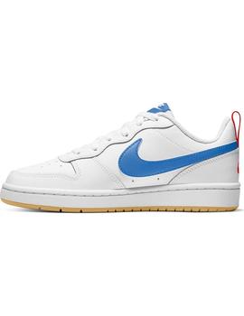 Zapatilla Niño Nike Court Borough Blanca