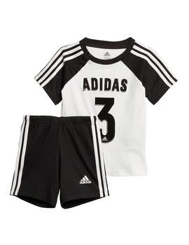 Conjunto Niño adidas Sport Blanco Negro