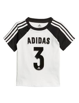 Conjunto Niño adidas Blanco Negro