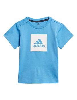 Conjunto Niño adidas logo Azul