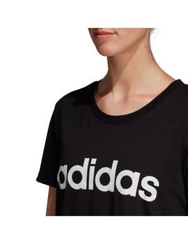 Camiseta Chica adidas Lin Negra