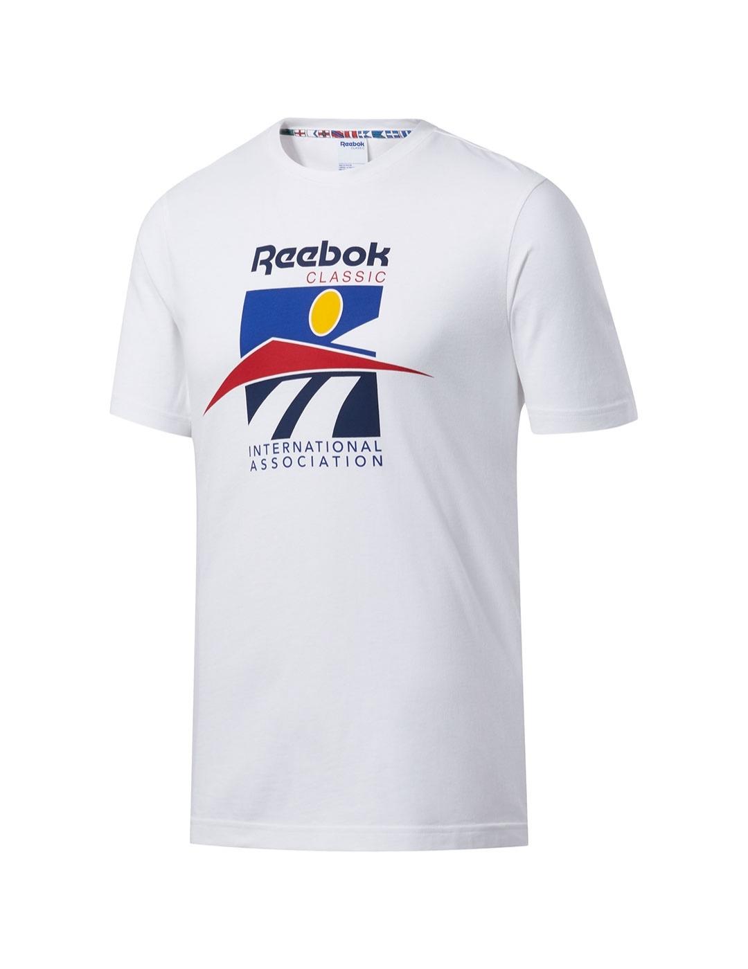 Camiseta reebok classic hombre blanco shop