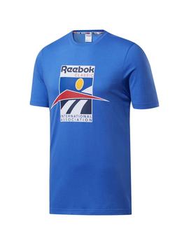 Camisetas Hombre Reebok Classics Sport Azul