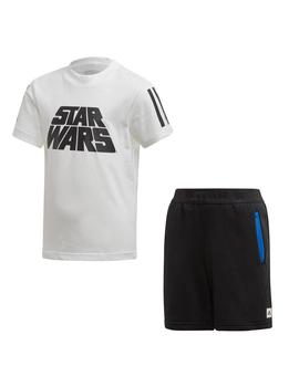 Conjunto Niño adidas Star Wars BLanco Negro