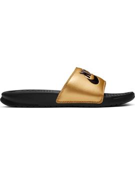 Chancla Mujer  Nike Benassi Dorada