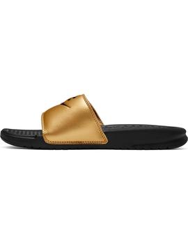 Chancla Mujer  Nike Benassi Dorada