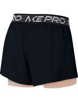 Short Mujer Nike Pro Negro Rosa