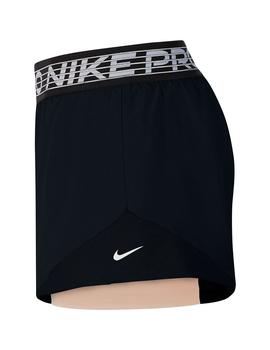 Short Mujer Nike Pro Negro Rosa