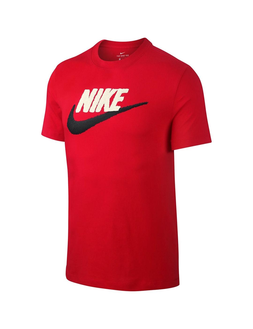 Camiseta roja nike hombre deals
