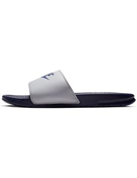 Chancla Hombre Nike Benassi Marino Blanca