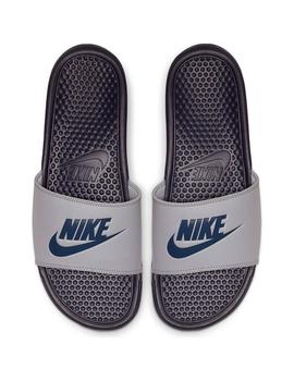 Chancla Hombre Nike Benassi Marino Blanca