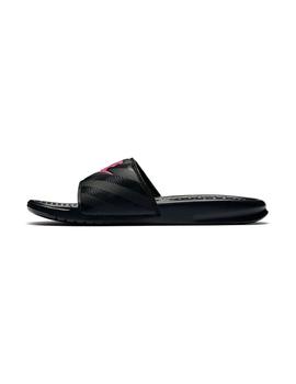 Chancla Mujer Nike Benassi Negra Rosa