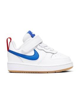 Zapatilla Baby Nike Court Borough Blanca