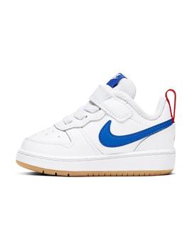 Zapatilla Baby Nike Court Borough Blanca