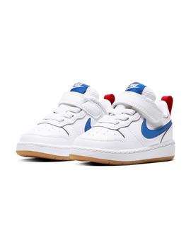 Zapatilla Baby Nike Court Borough Blanca