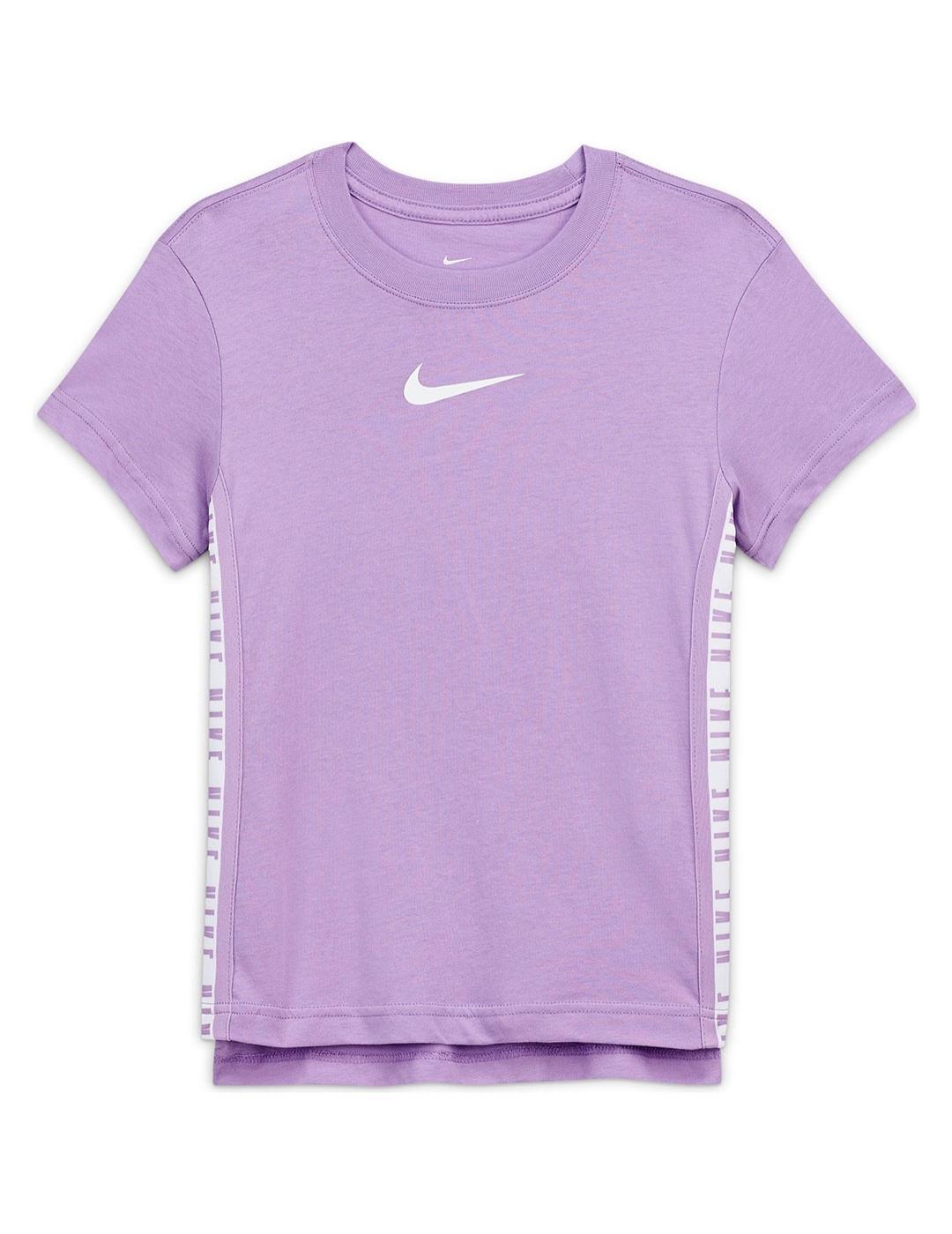 Camiseta Niña Nike Taping Morada
