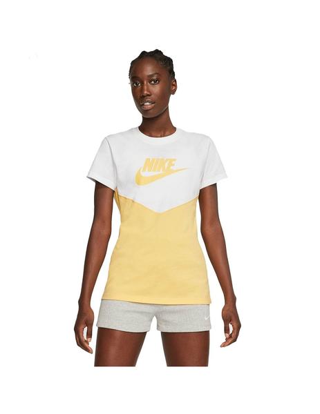 Camiseta Nike Mujer Amarilla Blanca