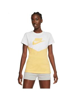 Camiseta Nike Mujer Hrtg Amarilla Blanca