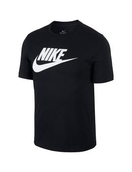 patrón contacto Perspectiva Camiseta Hombre Nike Negra