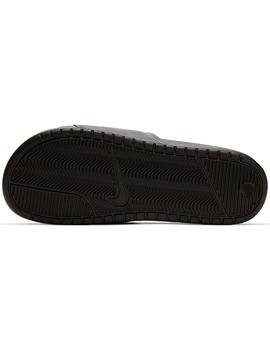 Chancla Hombre Nike Benassi Negra Naranja