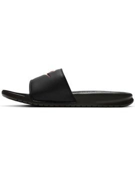 Chancla Hombre Nike Benassi Negra Roja