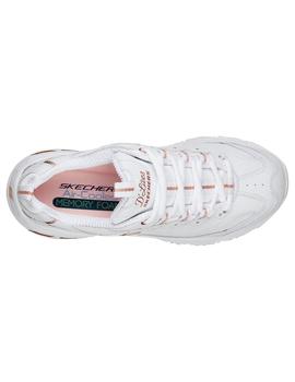 Zapatilla Mujer Skechers D'Lites Blanco/Dorado