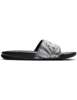 Chancla Chica Nike Benassi Negra Blanca