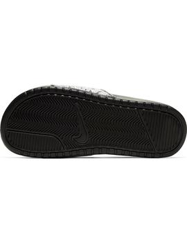 Chancla Chica Nike Benassi Negra Blanca