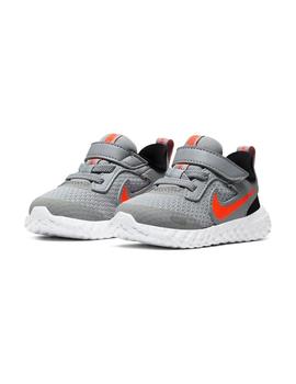 Zapatilla Niño Nike Revolution Tdv Gris