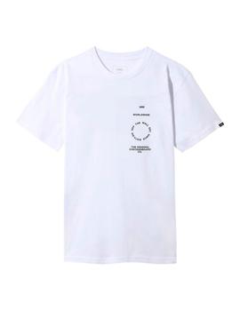 Camiseta Chico Vans Distortion Blanco