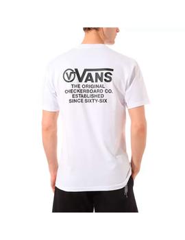 Camiseta Chico Vans Distortion Blanco