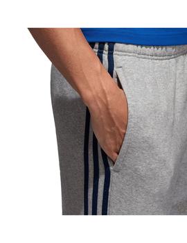 Pantalon adidas 3Bandas Ess Fl Gris Hombre