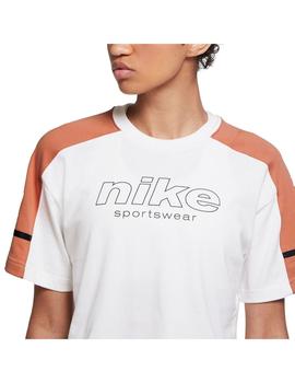 Camiseta Mujer Nike Archive Blanca