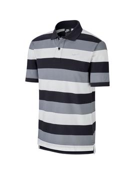 Polo Hombre Nike Matchup Stripen Negro/Gris/Blanco