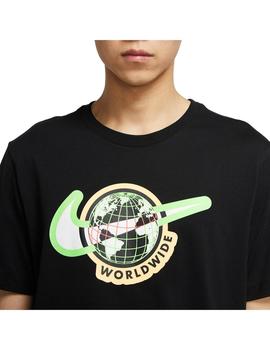 Camiseta Hombre Nike Swoosh Negra