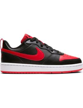 Zapatilla Unisex Nike Court B. Negro/Rojo