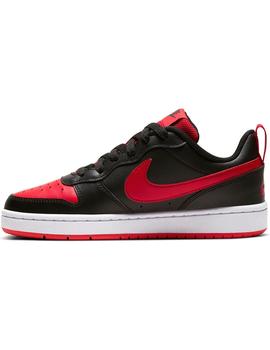 Zapatilla Unisex Nike Court B. Negro/Rojo