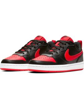 Zapatilla Unisex Nike Court B. Negro/Rojo