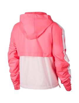 Cortavientos Mujer Nike Nsw Rosa Blanco