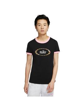 Camiseta Mujer Nike Femme Ringer Negro