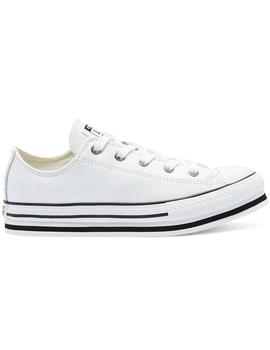 Zapatilla Niña Converse Leather Eva All Star Low Top Plat