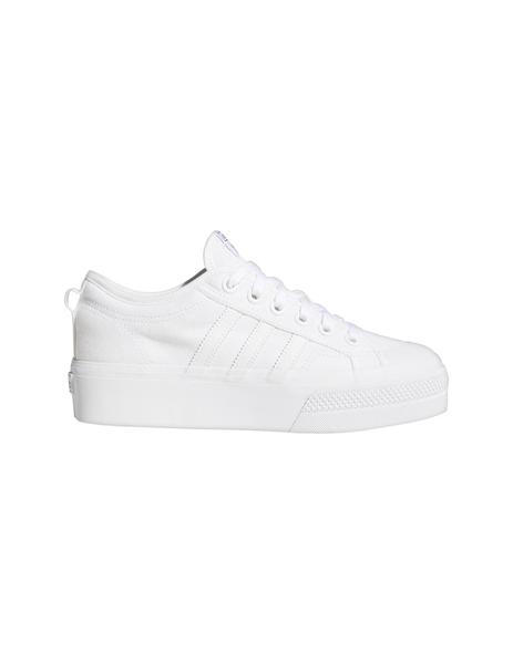 Superior Centro de niños Adoración Zapatilla Mujer adidas Nizza Plataforma Blanca