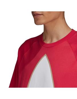 Camiseta Hombre adidas Big Trefoil Out Rosa