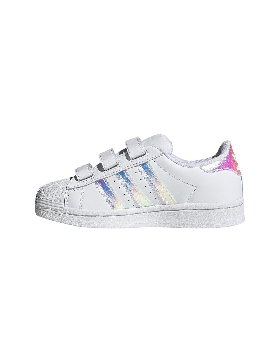 Adidas superstar blancas tornasol on sale